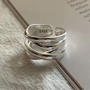 S925 Elegant Silver Band Ring